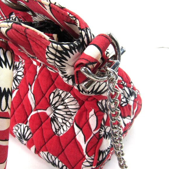 Vera Bradley Deco Daisy Double Handle & Shoulder Strap Purse with Makeup Bag - Picture 9 of 10